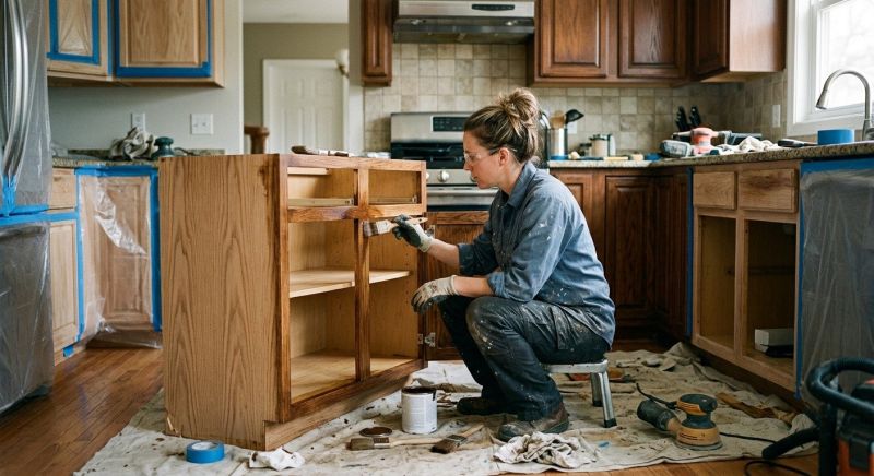 Cabinet Staining Service in Muncie, IN