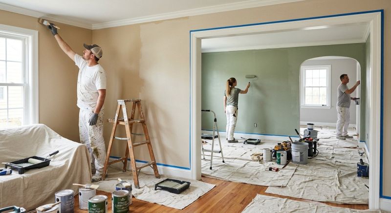 Interior Trim Painting in Waco, TX